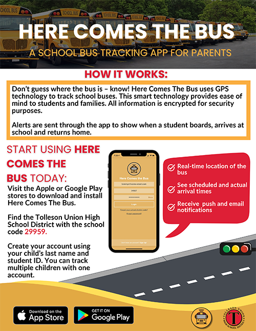 Here comes the bus flyer