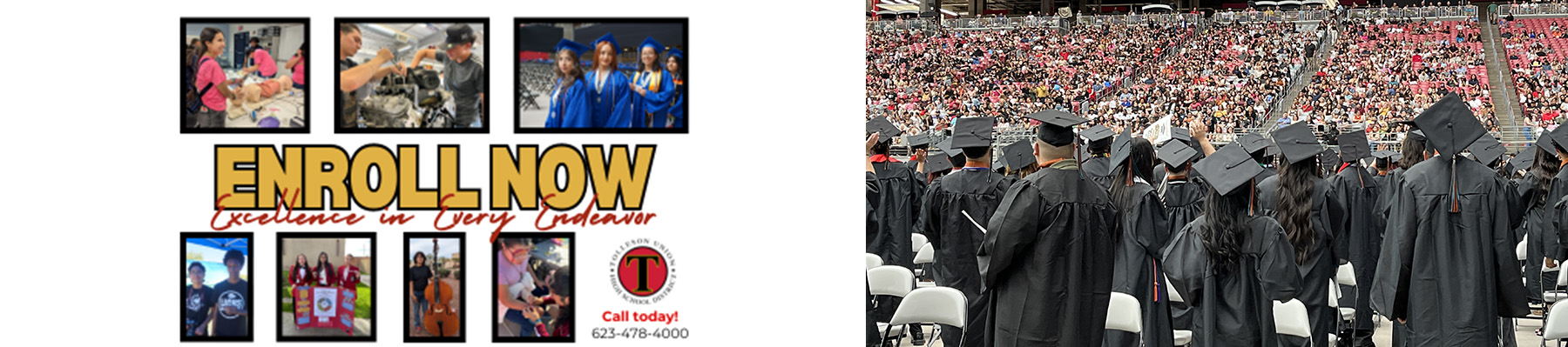 Enroll Now, Nearly 60 million in scholarships awarded, Student showing his artwork