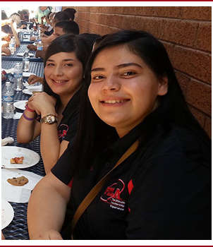 Students pose together