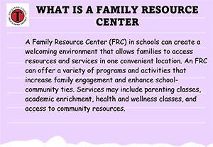 What is a family resource center flyer