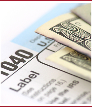 Tax forms and money