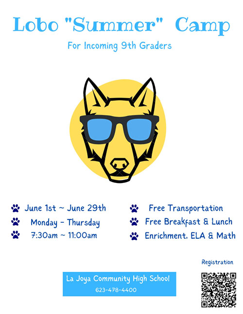 Lobo Summer Camp flyer