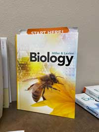 Student hardcover Biology book